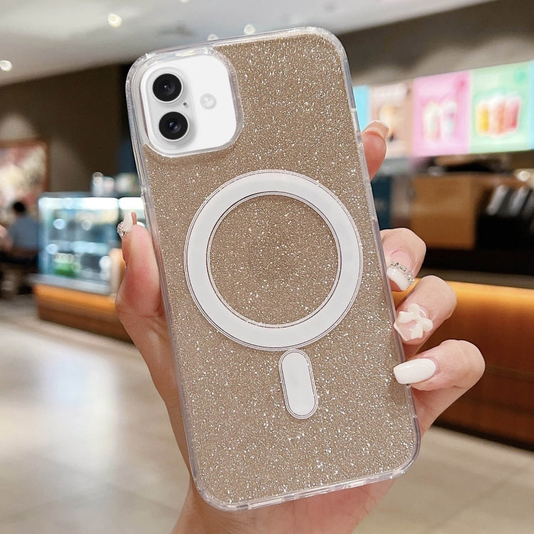 Acrylic Transparent Glitter MagSafe Phone Case, For iPhone 16 Pro Max, For iPhone 16 Pro, For iPhone 16 Plus, For iPhone 16