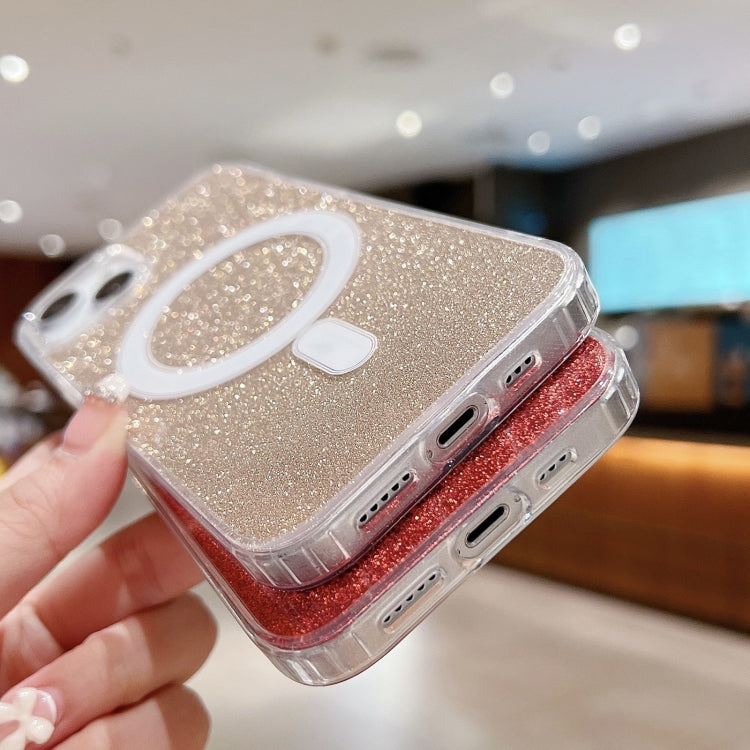 Acrylic Transparent Glitter MagSafe Phone Case, For iPhone 16 Pro Max, For iPhone 16 Pro, For iPhone 16 Plus, For iPhone 16