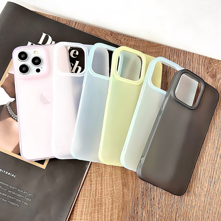 Frosted Translucent TPU Full Coverage Phone Case, For iPhone 16 Pro Max, For iPhone 16 Pro, For iPhone 16 Plus, For iPhone 16, For iPhone 15 Pro Max