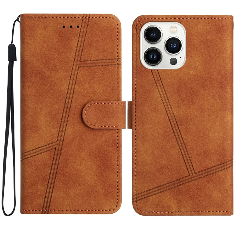 Skin-feel Stitching Leather Phone Case, For iPhone 16 Pro Max, For iPhone 16 Pro, For iPhone 16 Plus, For iPhone 16