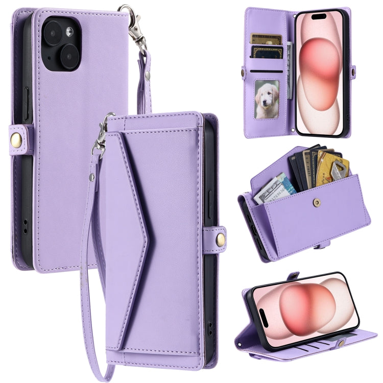 Wallet Multi-card Slot Leather Phone Case with Lanyard, For iPhone SE 2022 / SE 2020 / 7 / 8, For iPhone 13 Pro Max, For iPhone 13 Pro, For iPhone 13, For iPhone 13 mini, For iPhone 12 Pro Max