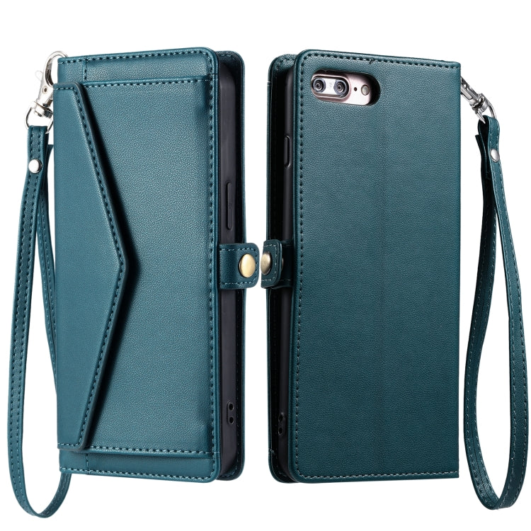 Wallet Multi-card Slot Leather Phone Case with Lanyard, For iPhone 12 Pro, For iPhone 11, For iPhone XS / X, For iPhone XS Max, For iPhone 8 Plus / 7 Plus