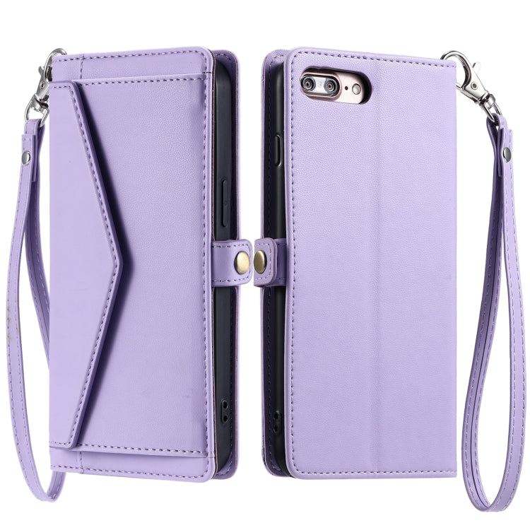 Wallet Multi-card Slot Leather Phone Case with Lanyard, For iPhone 12 Pro, For iPhone 11, For iPhone XS / X, For iPhone XS Max, For iPhone 8 Plus / 7 Plus