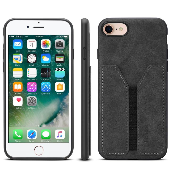 Denior D07 DV Elastic Card Slot PU Back Cover Phone Case, For iPhone 16e, For iPhone 16 Pro Max, For iPhone 16 Pro, For iPhone 16 Plus, For iPhone 16