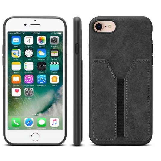 Denior D07 DV Elastic Card Slot PU Back Cover Phone Case, For iPhone 16e, For iPhone 16 Pro Max, For iPhone 16 Pro, For iPhone 16 Plus, For iPhone 16