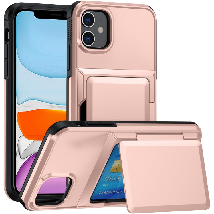 Card Slot Holder Phone Case, For iPhone 12 / 12 Pro, For iPhone 12 Pro Max, For iPhone 11 Pro Max, For iPhone 11, For iPhone 11 Pro