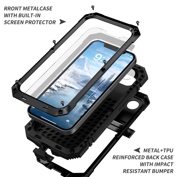 R-JUST Life Waterproof Dustproof Shockproof Phone Case, For iPhone 16e, For iPhone 16 Pro Max, For iPhone 16 Pro, For iPhone 16 Plus, For iPhone 16