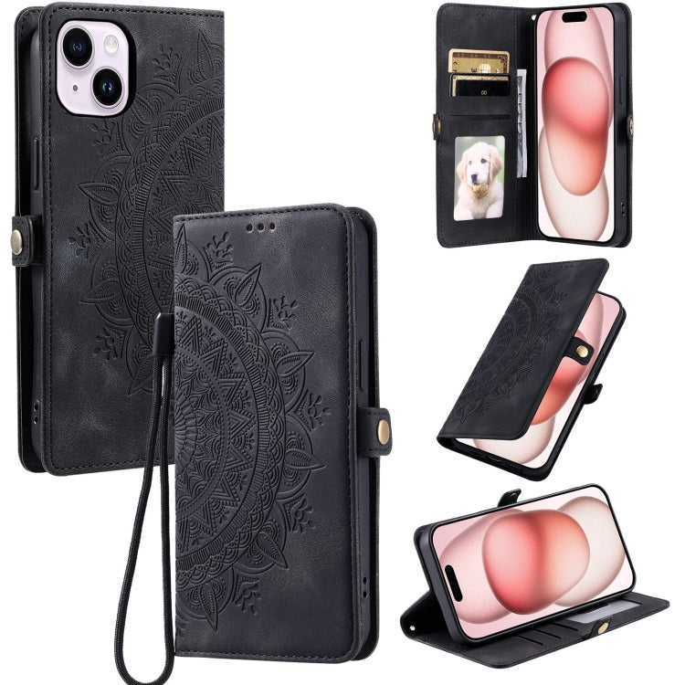 Skin Feel Totem Embossed Leather Phone Case, For iPhone 15 Pro, For iPhone 15 Plus, For iPhone 15, For iPhone 14 Plus, For iPhone 14, For iPhone 14 Pro