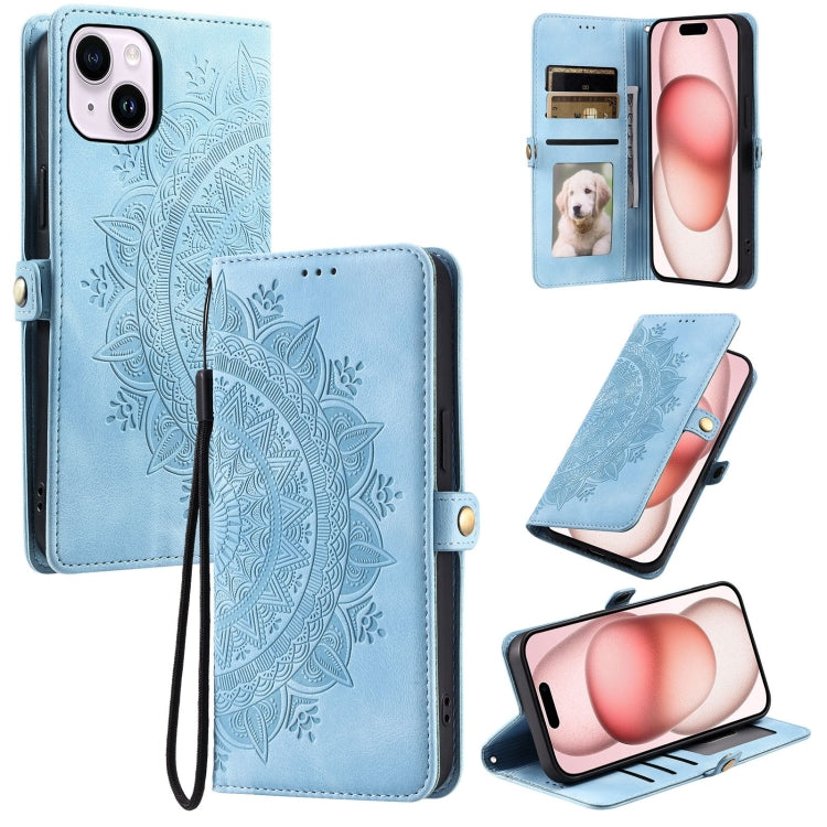 Skin Feel Totem Embossed Leather Phone Case, For iPhone 15 Pro, For iPhone 15 Plus, For iPhone 15, For iPhone 14 Plus, For iPhone 14, For iPhone 14 Pro