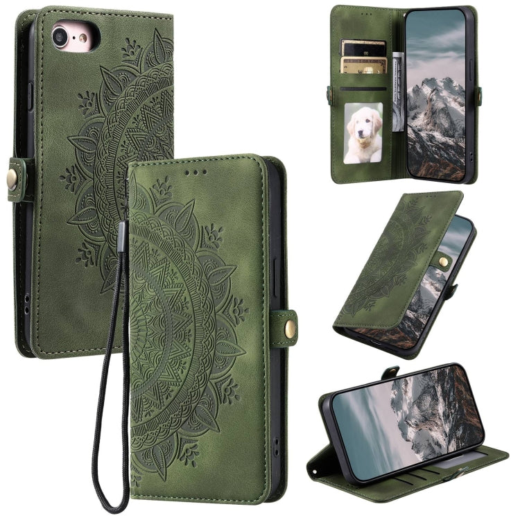 Skin Feel Totem Embossed Leather Phone Case, For iPhone 14 Pro Max, For iPhone 7 / 8 / SE 2022, For iPhone 13 Pro Max, For iPhone 13 Pro, For iPhone 13, For iPhone 13 mini