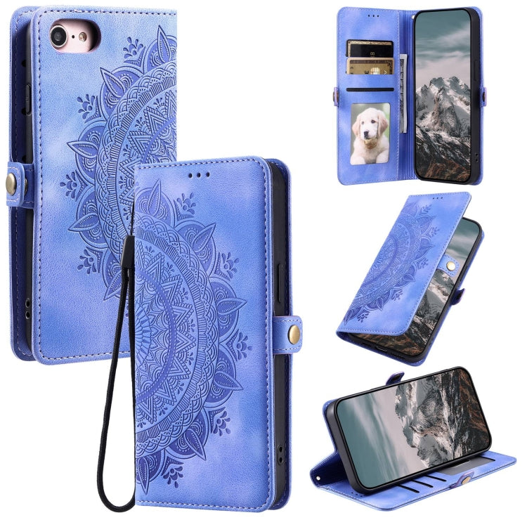 Skin Feel Totem Embossed Leather Phone Case, For iPhone 14 Pro Max, For iPhone 7 / 8 / SE 2022, For iPhone 13 Pro Max, For iPhone 13 Pro, For iPhone 13, For iPhone 13 mini