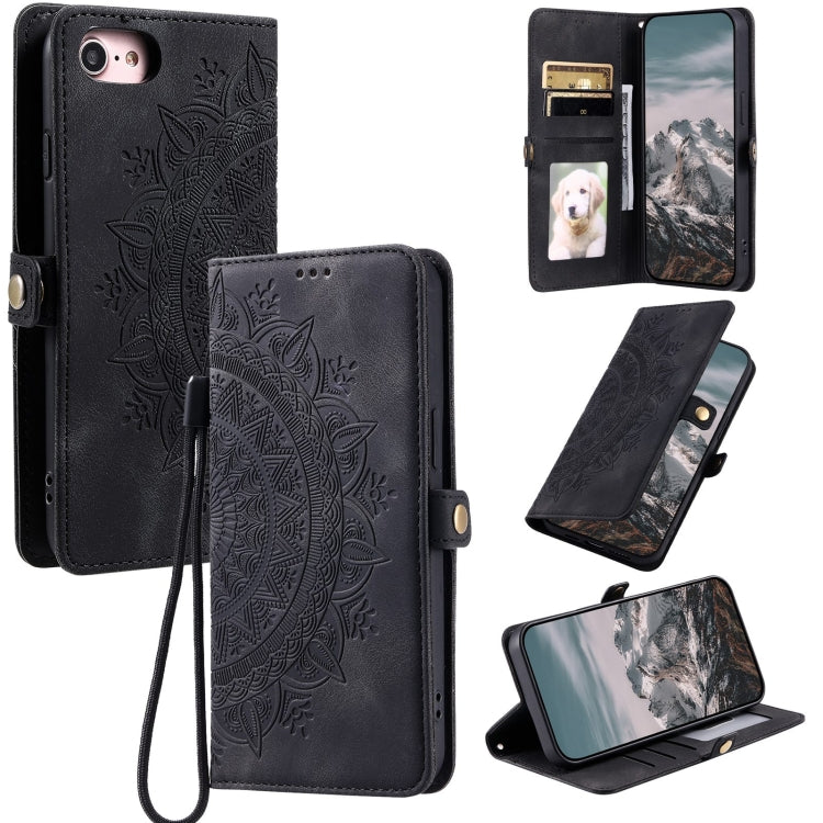 Skin Feel Totem Embossed Leather Phone Case, For iPhone 14 Pro Max, For iPhone 7 / 8 / SE 2022, For iPhone 13 Pro Max, For iPhone 13 Pro, For iPhone 13, For iPhone 13 mini