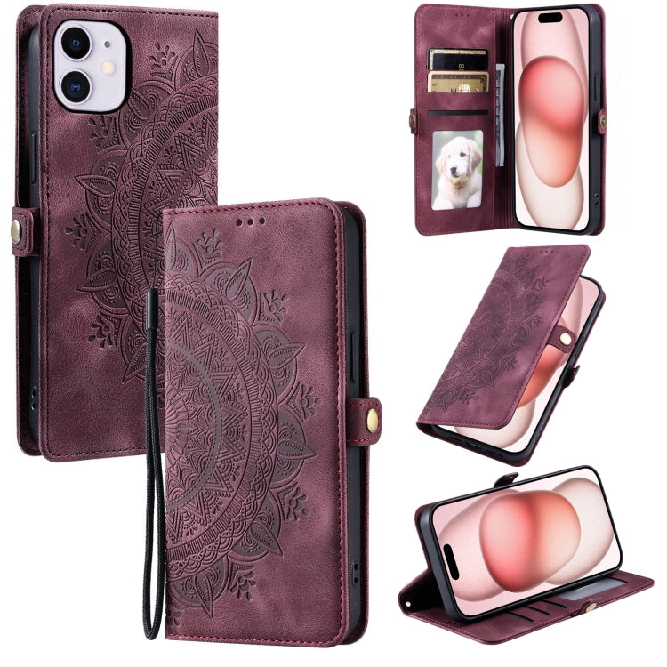 Skin Feel Totem Embossed Leather Phone Case, For iPhone 12 / 12 Pro, For iPhone 12 Pro Max, For iPhone 12 mini, For iPhone 11 Pro Max, For iPhone 11, For iPhone 11 Pro