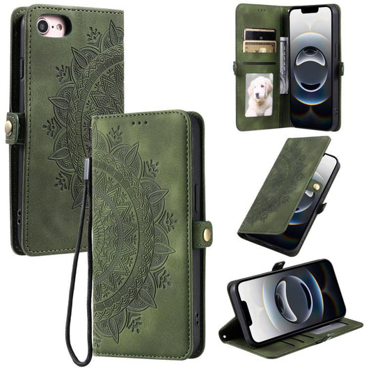 Skin Feel Totem Embossed Leather Phone Case, For iPhone 16e, For iPhone 16 Pro Max, For iPhone 16 Pro, For iPhone 16 Plus, For iPhone 16, For iPhone 15 Pro Max