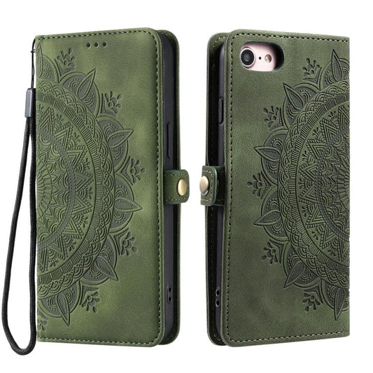 Skin Feel Totem Embossed Leather Phone Case, For iPhone 16e, For iPhone 16 Pro Max, For iPhone 16 Pro, For iPhone 16 Plus, For iPhone 16, For iPhone 15 Pro Max