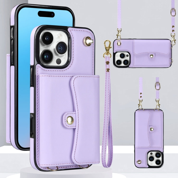 RFID Card Slot Phone Case with Long Lanyard, For iPhone 16 Pro Max, For iPhone 16 Pro, For iPhone 16 Plus, For iPhone 16