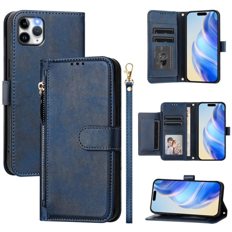 Multi-Card Slots Zipper Wallet Leather Phone Case, For iPhone 11 Pro Max, For iPhone 11, For iPhone 11 Pro, For iPhone X / XS, For iPhone XR