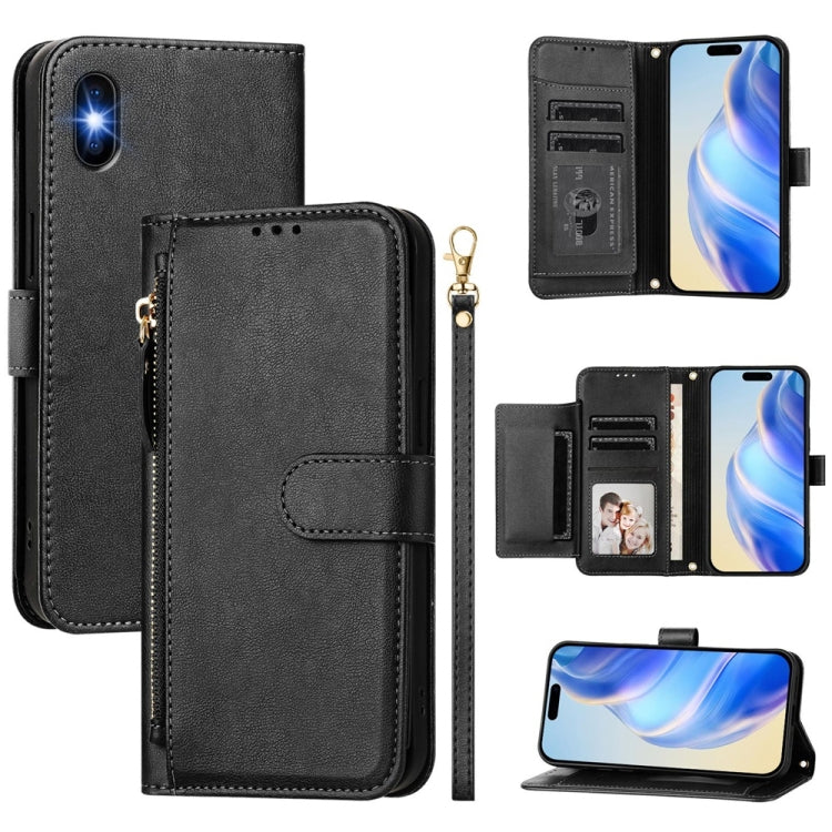 Multi-Card Slots Zipper Wallet Leather Phone Case, For iPhone 11 Pro Max, For iPhone 11, For iPhone 11 Pro, For iPhone X / XS, For iPhone XR