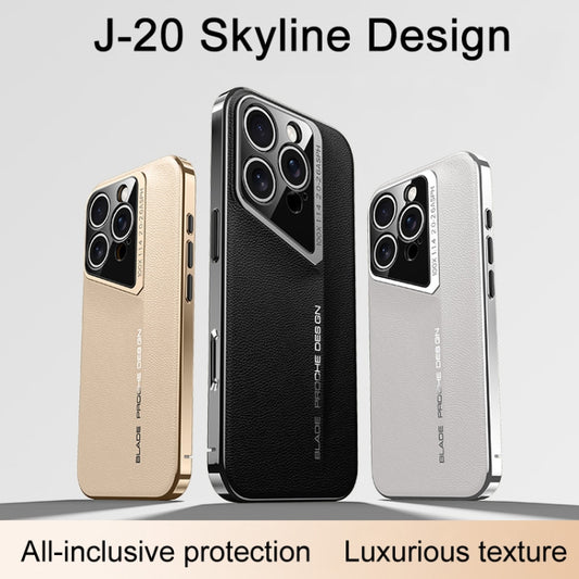 J-20 Leather Skyline Design Full Coverage Phone Case, For iPhone 16 Pro Max, For iPhone 16 Pro, For iPhone 16, For iPhone 15 Pro Max, For iPhone 15 Pro, For iPhone 15, For iPhone 14, For iPhone 14 Pro, For iPhone 14 Pro Max, For iPhone 13 Pro Max