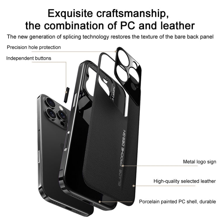 J-20 Leather Skyline Design Full Coverage Phone Case, For iPhone 13 Pro, For iPhone 13