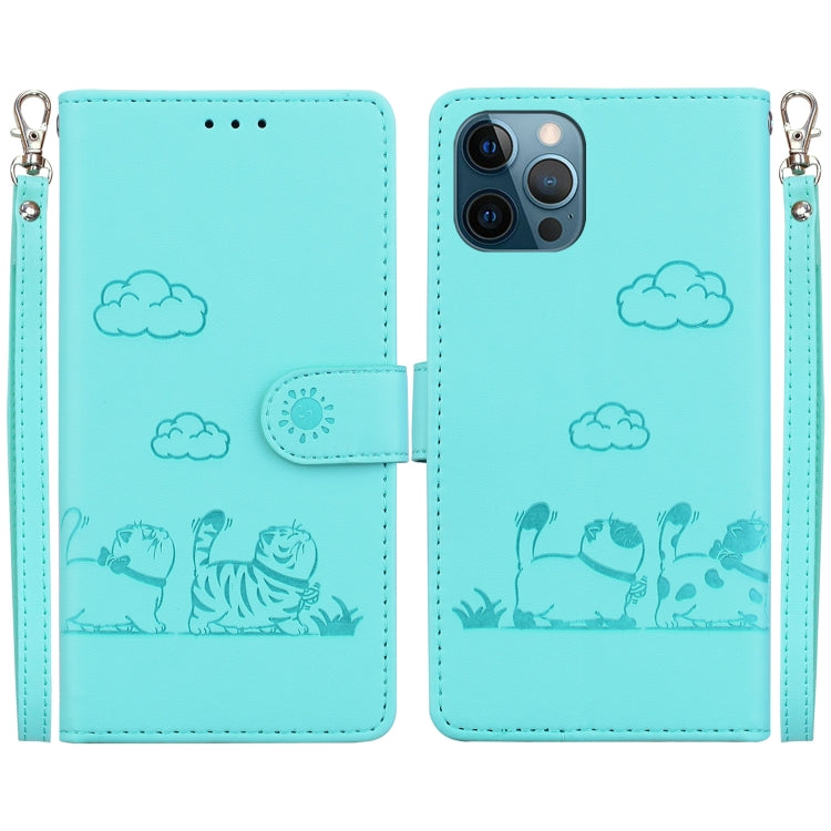 Cute Cats RFID Leather Phone Case, For iPhone 13 Pro, For iPhone 13, For iPhone 12 / 12 Pro, For iPhone 12 Pro Max, For iPhone 11