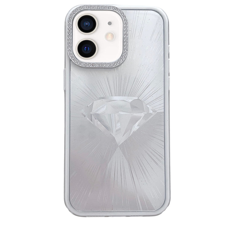 Diamond Texture TPU Hybrid PC IMD Phone Case, For iPhone 13, For iPhone 12 Pro Max, For iPhone 12, For iPhone 12 Pro, For iPhone 11 Pro Max, For iPhone 11