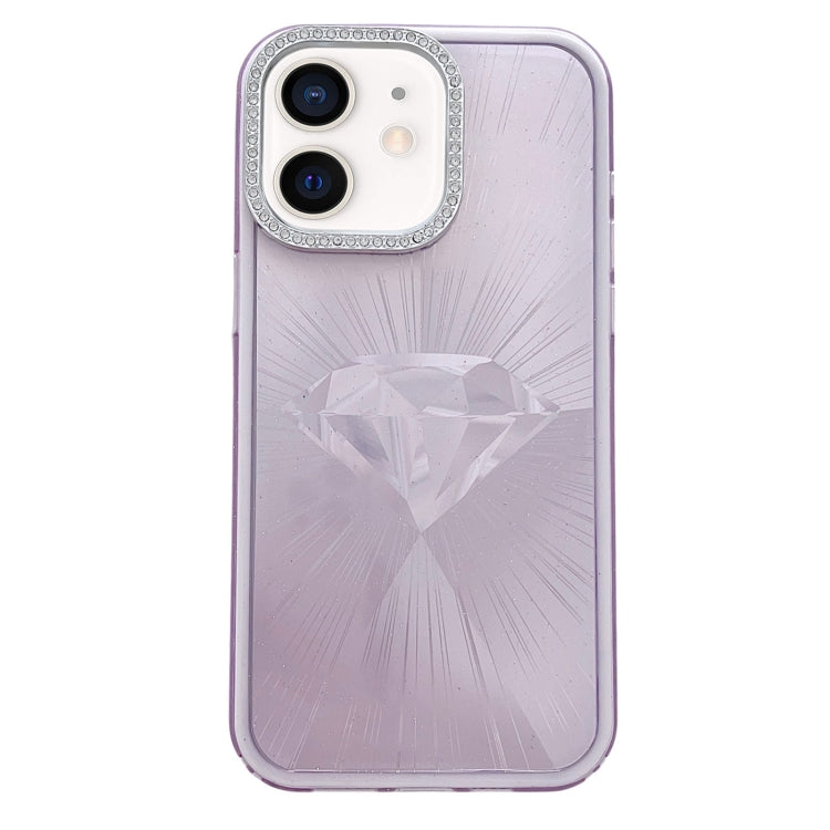 Diamond Texture TPU Hybrid PC IMD Phone Case, For iPhone 13, For iPhone 12 Pro Max, For iPhone 12, For iPhone 12 Pro, For iPhone 11 Pro Max, For iPhone 11