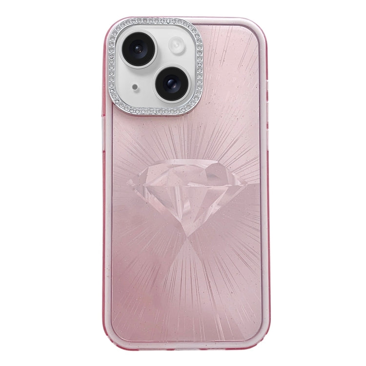 Diamond Texture TPU Hybrid PC IMD Phone Case, For iPhone 15, For iPhone 14, For iPhone 14 Pro, For iPhone 14 Pro Max, For iPhone 13 Pro Max, For iPhone 13 Pro