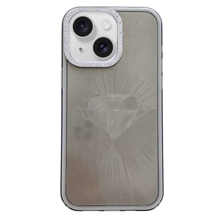 Diamond Texture TPU Hybrid PC IMD Phone Case, For iPhone 15, For iPhone 14, For iPhone 14 Pro, For iPhone 14 Pro Max, For iPhone 13 Pro Max, For iPhone 13 Pro