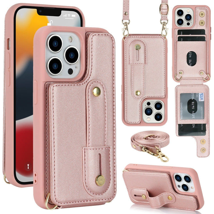 Wristband Vertical Flip Wallet Back Cover Phone Case with Long Lanyard, For iPhone 16 Pro Max, For iPhone 16 Pro, For iPhone 16 Plus, For iPhone 16, For iPhone 15 Pro Max