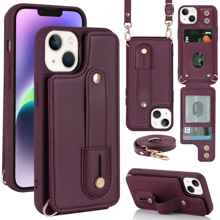 Wristband Vertical Flip Wallet Back Cover Phone Case with Long Lanyard, For iPhone 15, For iPhone SE 2022 / 2020 / 8, For iPhone XS Max, For iPhone 8 Plus / 7 Plus