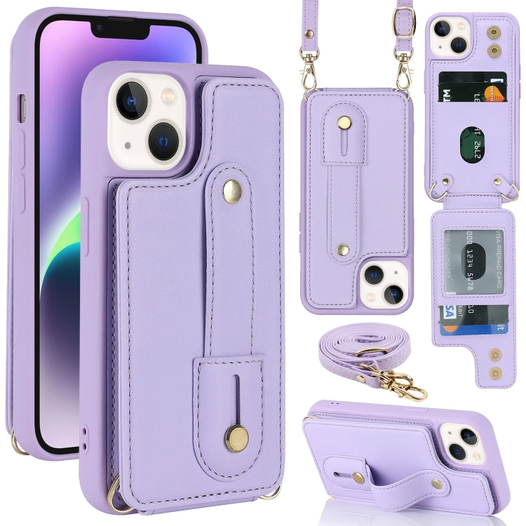 Wristband Vertical Flip Wallet Back Cover Phone Case with Long Lanyard, For iPhone 15, For iPhone SE 2022 / 2020 / 8, For iPhone XS Max, For iPhone 8 Plus / 7 Plus