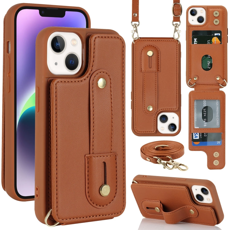 Wristband Vertical Flip Wallet Back Cover Phone Case with Long Lanyard, For iPhone 15, For iPhone SE 2022 / 2020 / 8, For iPhone XS Max, For iPhone 8 Plus / 7 Plus