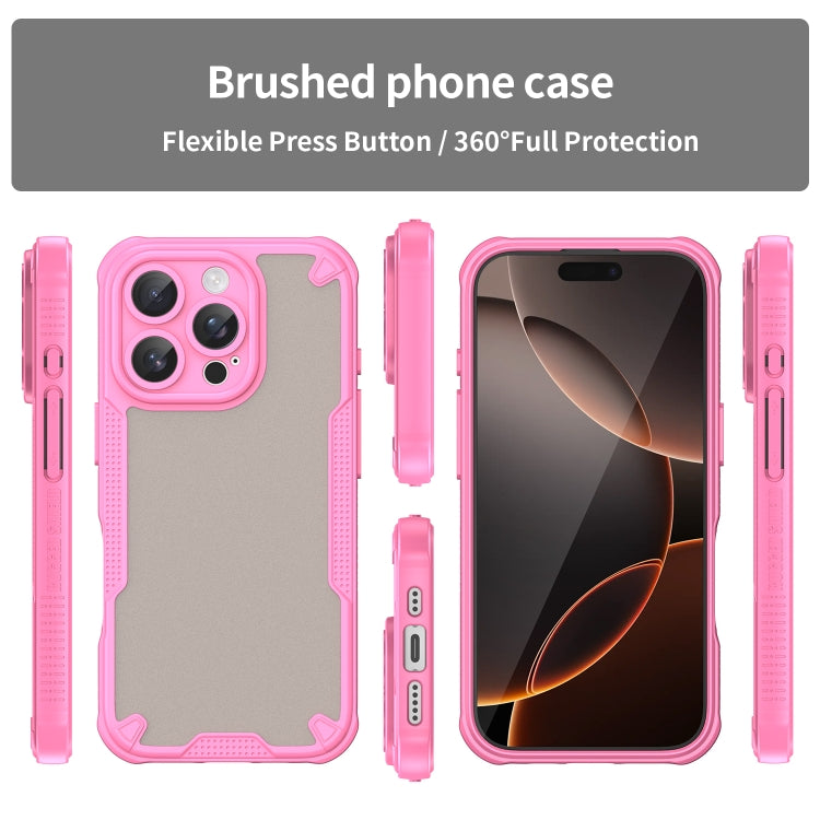 Armor Glaze PC Hybrid TPU Phone Case, For iPhone 16 Pro Max, For iPhone 16 Pro, For iPhone 16 Plus, For iPhone 16, iPhone 16e, For iPhone 15 Pro Max