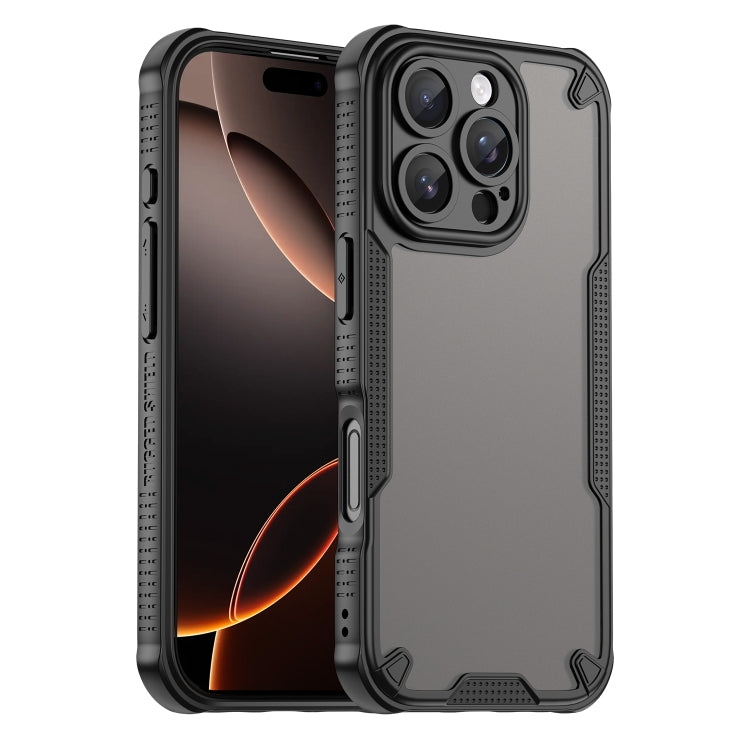 Armor Glaze PC Hybrid TPU Phone Case, For iPhone 16 Pro Max, For iPhone 16 Pro, For iPhone 16 Plus, For iPhone 16, iPhone 16e, For iPhone 15 Pro Max