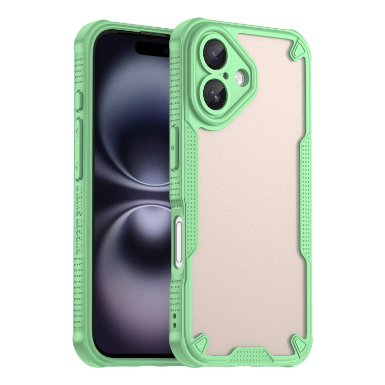 Armor Glaze PC Hybrid TPU Phone Case, For iPhone 16 Pro Max, For iPhone 16 Pro, For iPhone 16 Plus, For iPhone 16, iPhone 16e, For iPhone 15 Pro Max