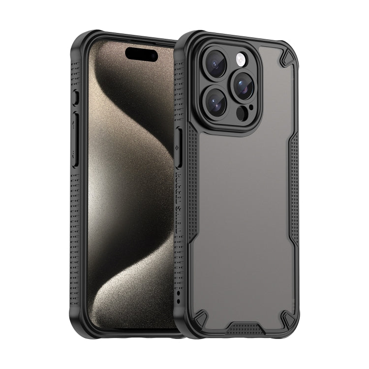 Armor Glaze PC Hybrid TPU Phone Case, For iPhone 16 Pro Max, For iPhone 16 Pro, For iPhone 16 Plus, For iPhone 16, iPhone 16e, For iPhone 15 Pro Max