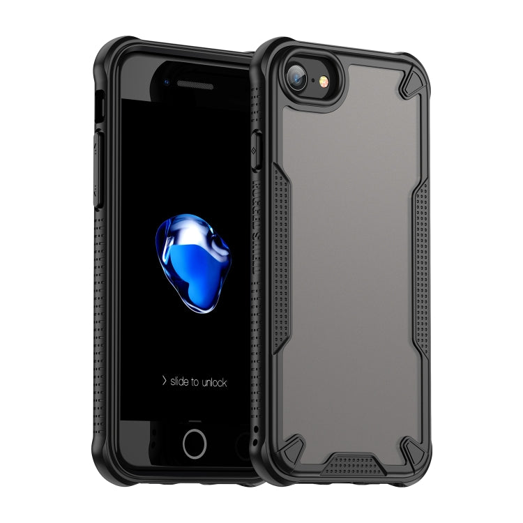 Armor Glaze PC Hybrid TPU Phone Case, For iPhone 8, For iPhone 7 Plus, For iPhone 7