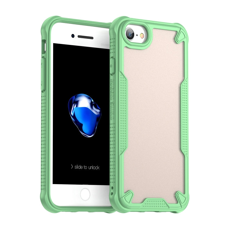 Armor Glaze PC Hybrid TPU Phone Case, For iPhone 8, For iPhone 7 Plus, For iPhone 7