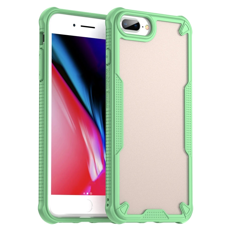 Armor Glaze PC Hybrid TPU Phone Case, For iPhone 8, For iPhone 7 Plus, For iPhone 7