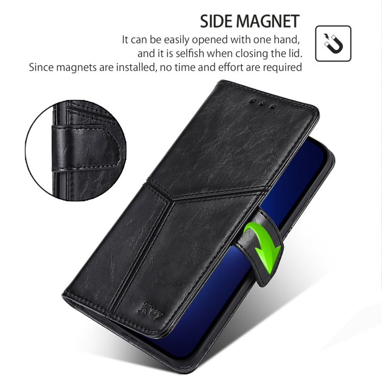 Geometric Stitching Leather Phone Case, For iPhone 16 Pro Max, For iPhone 16 Pro, For iPhone 16 Plus, For iPhone 16