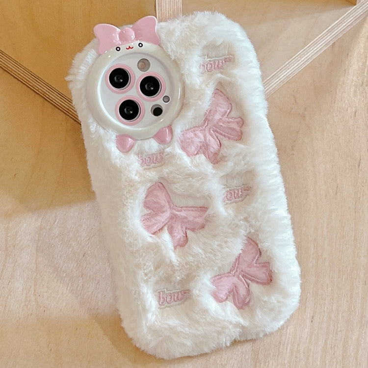 Plush Embroidery Full Coverage Phone Case, For iPhone 15 Pro, For iPhone 15 Plus, For iPhone 15, For iPhone 14 Plus, For iPhone 14