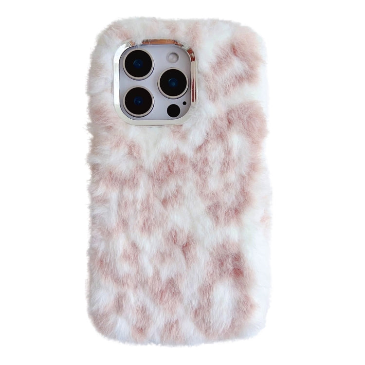 Leopard Print Plush TPU Phone Case, For iPhone 16 Pro Max, For iPhone 16 Pro, For iPhone 16 Plus, For iPhone 16, For iPhone 15 Pro Max, For iPhone 15 Pro, For iPhone 15 Plus, For iPhone 15