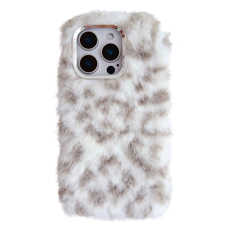 Leopard Print Plush TPU Phone Case, For iPhone 16 Pro Max, For iPhone 16 Pro, For iPhone 16 Plus, For iPhone 16, For iPhone 15 Pro Max, For iPhone 15 Pro, For iPhone 15 Plus, For iPhone 15