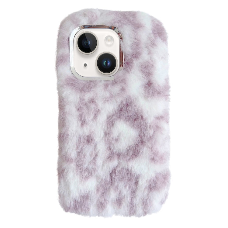 Leopard Print Plush TPU Phone Case, For iPhone 16 Pro Max, For iPhone 16 Pro, For iPhone 16 Plus, For iPhone 16, For iPhone 15 Pro Max, For iPhone 15 Pro, For iPhone 15 Plus, For iPhone 15