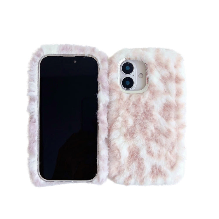 Leopard Print Plush TPU Phone Case, For iPhone 14 Plus, For iPhone 14, For iPhone 14 Pro, For iPhone 14 Pro Max