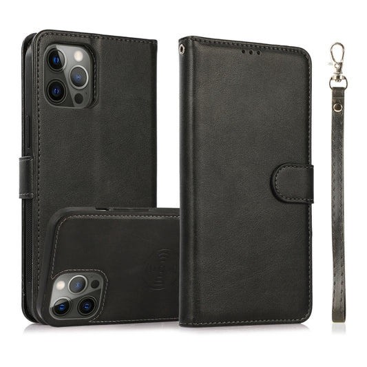 Calf Texture 2 in 1 Detachable Magnetic Back Cover Leather Case, For iPhone 15 Pro, For iPhone 15 Plus, For iPhone 15, For iPhone 14 Plus, For iPhone 14