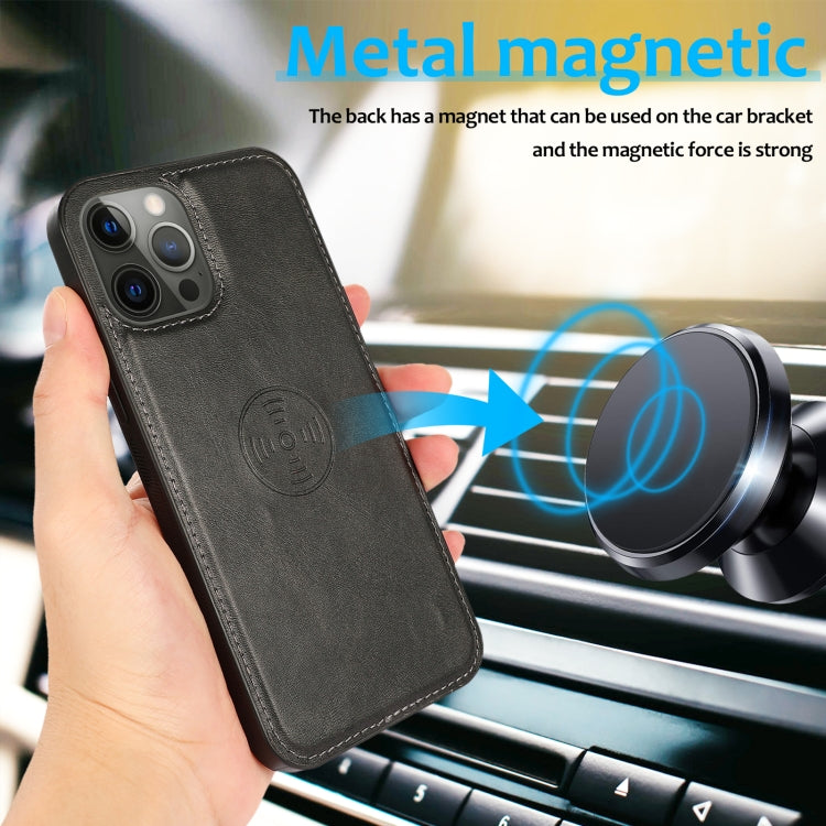 Calf Texture 2 in 1 Detachable Magnetic Back Cover Leather Case, For iPhone 15 Pro, For iPhone 15 Plus, For iPhone 15, For iPhone 14 Plus, For iPhone 14