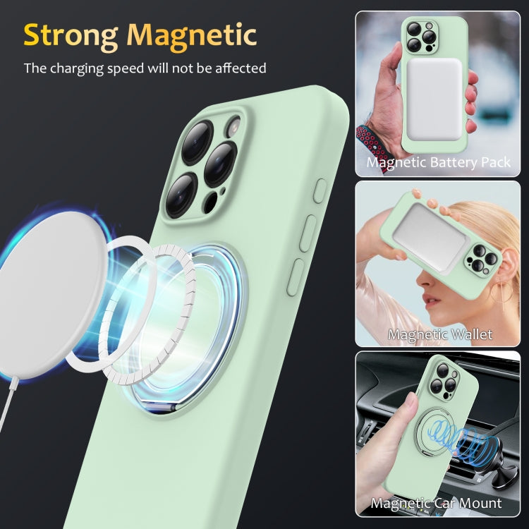 Liquid Silicone MagSafe Phone Case with Rotating Holder, For iPhone 16 Pro Max, For iPhone 16 Pro, For iPhone 16 Plus, For iPhone 16, For iPhone 15 Pro Max, For iPhone 15 Pro