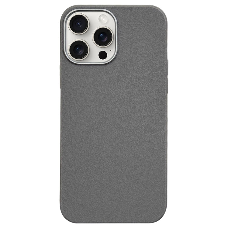 Litchi Pattern Silver Edge Camera Frame Material Phone Case, For iPhone 16 Pro Max, For iPhone 16 Pro, For iPhone 16 Plus, For iPhone 16, For iPhone 15 Pro Max, For iPhone 15 Pro